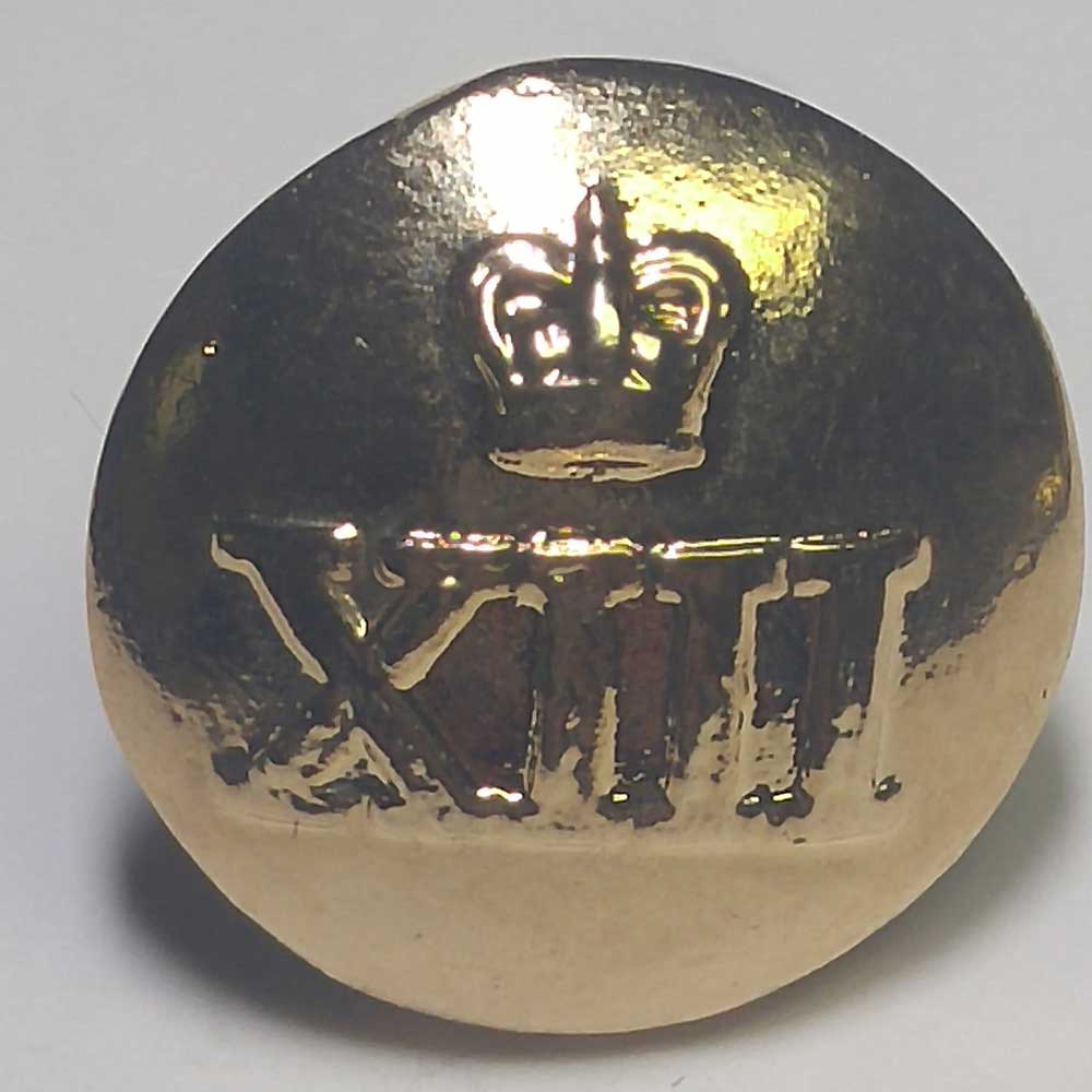XIII (13th) Battalion, Gold, Domed