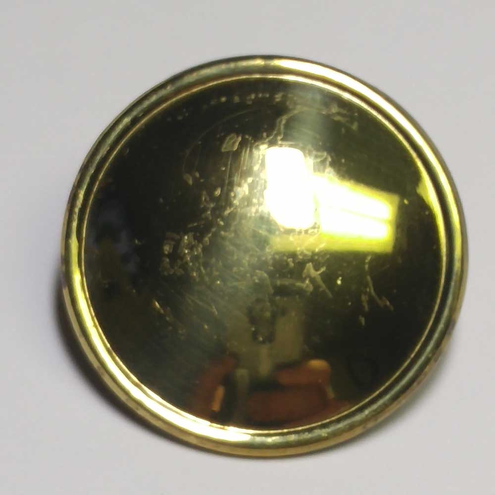 Plain, Rimmed, Military, Gold, 25mm (1")