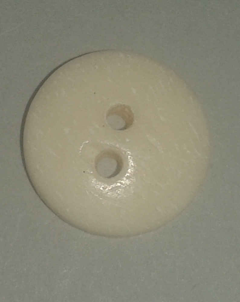 Bone, 2 hole, 13mm (1/2") - Click Image to Close