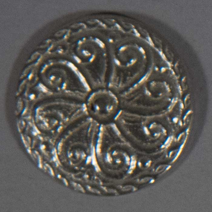 Celtic Swirl, Pewter, 5/8" - Click Image to Close
