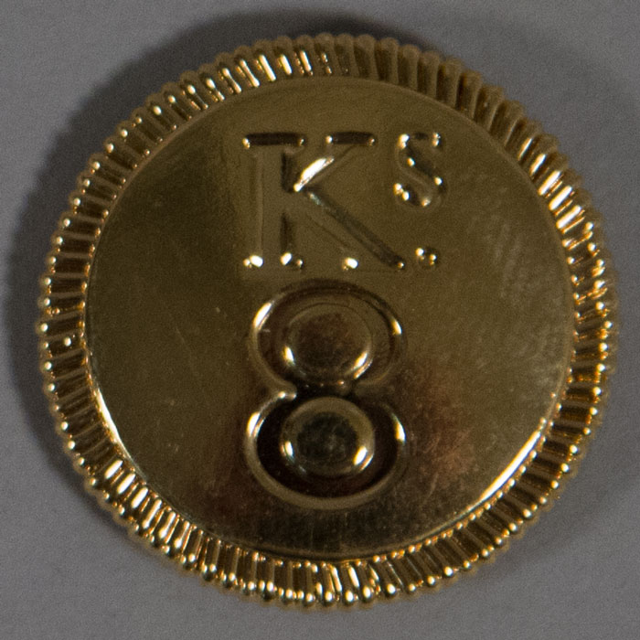 King's 8th Regiment, Officer, Gold, 25mm (1")