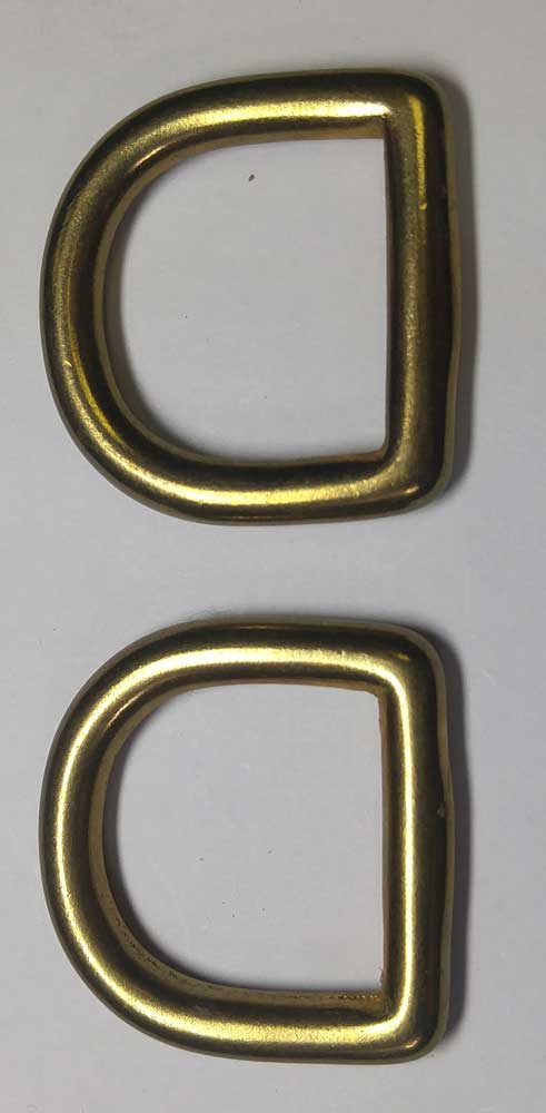 D-Loops, Sword Belts, Brass, 3/4" - Click Image to Close