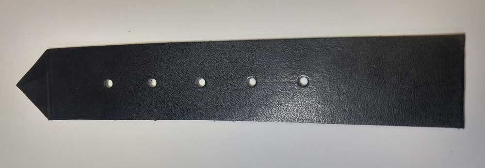 Kilt Strap, Leather, Black - Click Image to Close