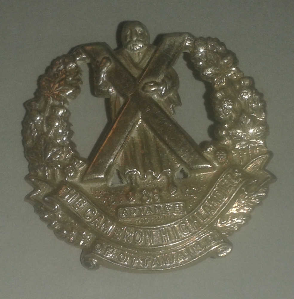 Badge: Cameron Highlanders, Canada - Click Image to Close