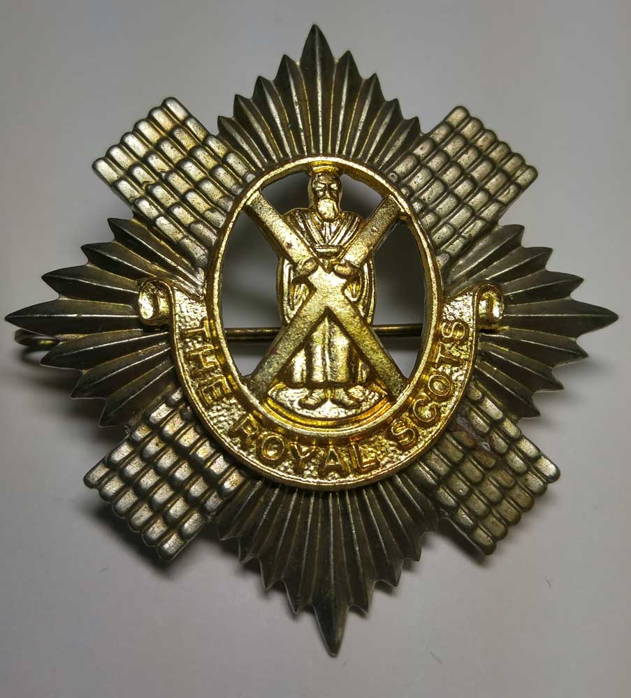 Badge: The Royal Scots, Cap