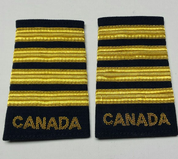Shoulder Board (soft), Canada: Captain, 95mm (3-3/4") - Click Image to Close