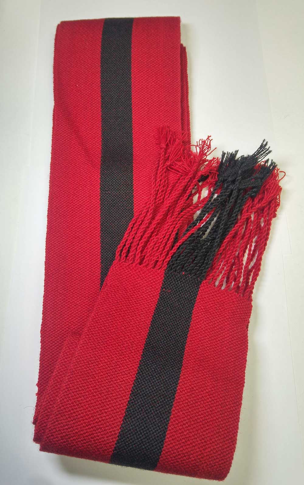 Sash: Sgt., Red with Black Stripe, 18/19C - Click Image to Close