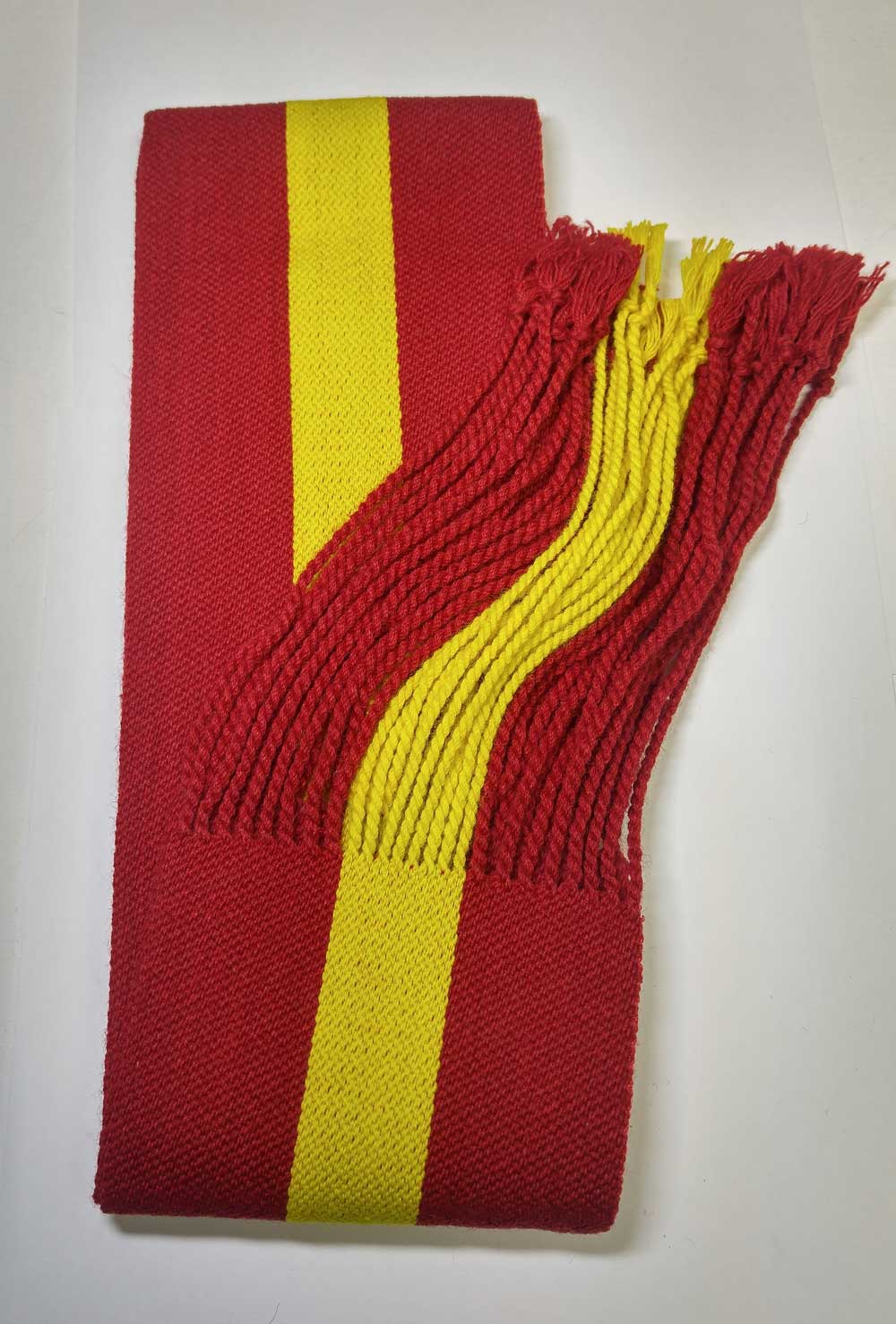 Sash: Sgt., Red with Yellow Stripe, 18/19C, Large - Click Image to Close
